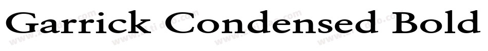 Garrick Condensed Bold Italic字体转换